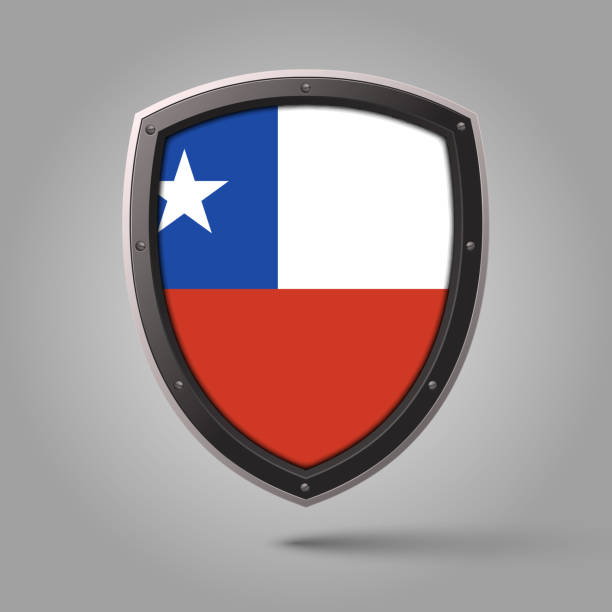 istock National Shield of CHILE Flag with Original color 2179522008