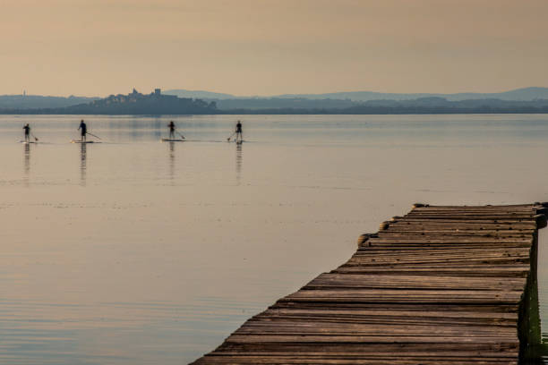 Lake Trasimeno, Perugia, Umbria, Italy:\nStand Up Paddle on Lake Trasimeno