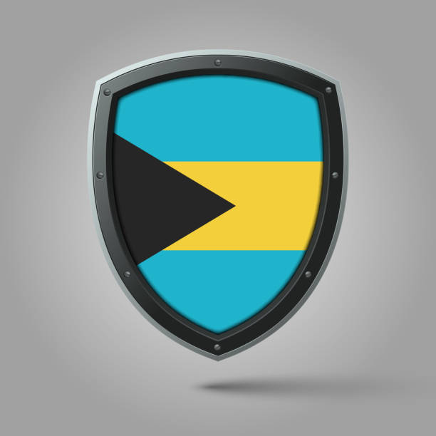 istock National Shield of BAHAMAS Flag with Original color 2179522099