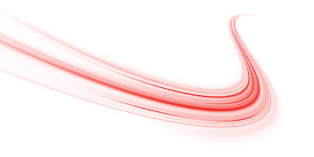 istock Red shiny sparks of spiral wave. A curved bright line of speed is spinning. Shiny wavy path. Rotating dynamic neon circle. Magic green swirl with highlights. Glowing swirl bokeh effect. vector 2179522367