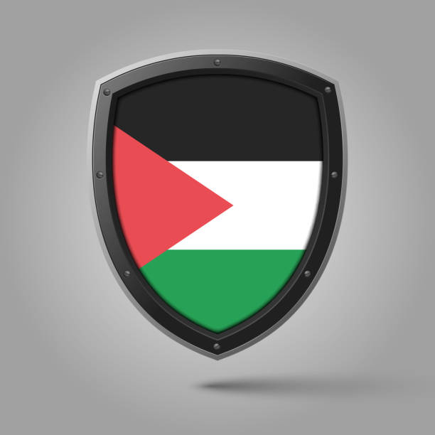 istock National Shield of PALESTINE Flag with Original color 2179522472