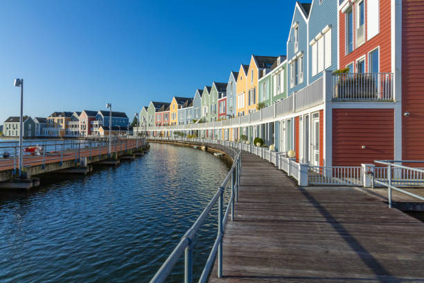 istock Modern Colored houses in Utrecht. 2179524538