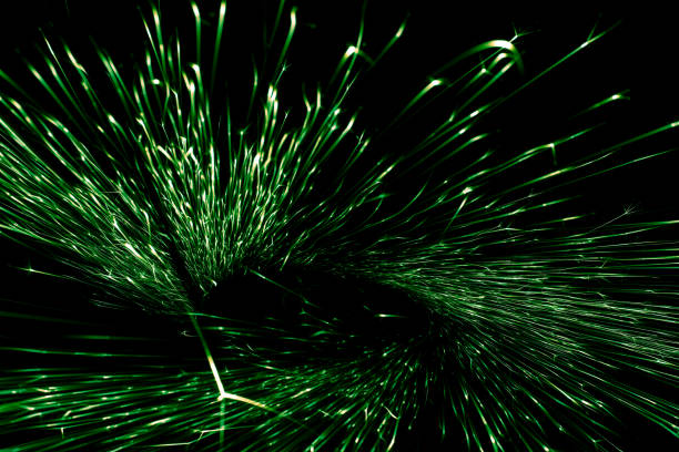 istock green sparks from the grinder glowing in the dark 2179529910