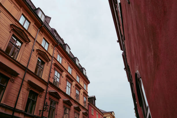 Low angle view of buildings against sky
