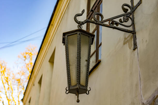 istock Vintage lantern on the wall 2179533829