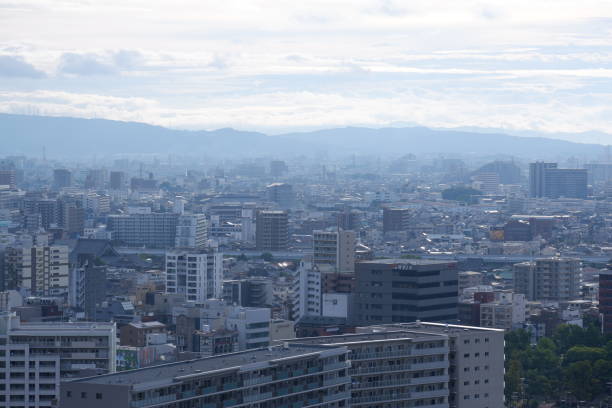 istock Osaka, Japan Skyline, Architecture, and High Rise Buildings 2179535618