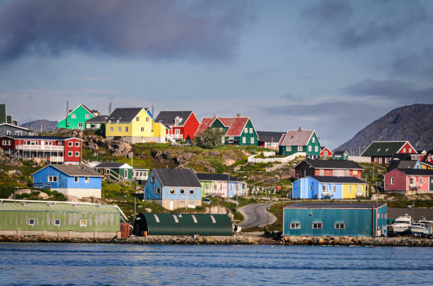 istock Winding Road Through Qaqortoq Village 2179539508