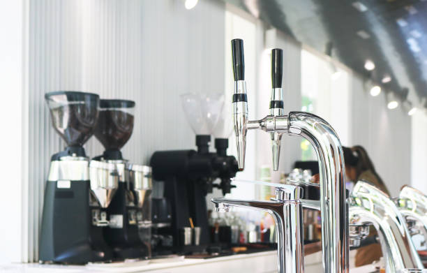 istock Double head coffee machine stainless steel. 2179539922