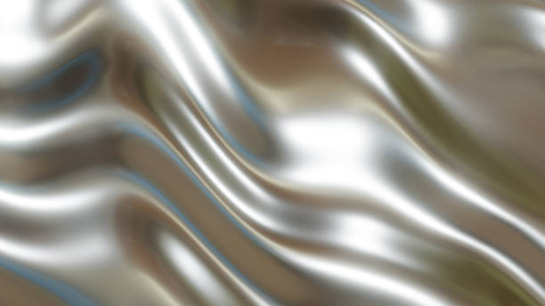 istock Chrome metal background, shiny and lustrous metal pattern texture, silky liquid chrome waves. 2179541231