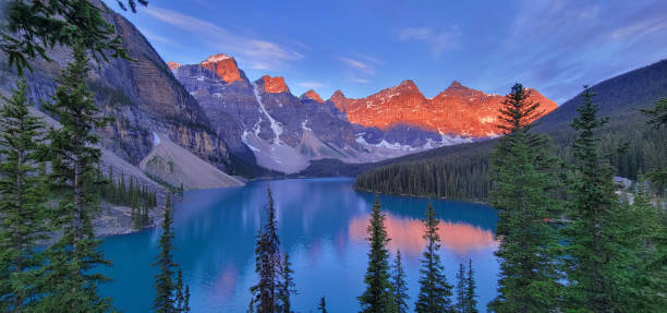 istock Panoramic view of sunrise in Banff National Park 2179546693