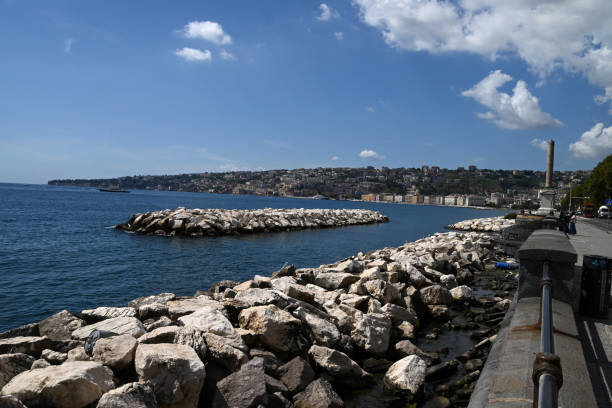 Mergellina district seen from Francesco Caracciolo street in Naples