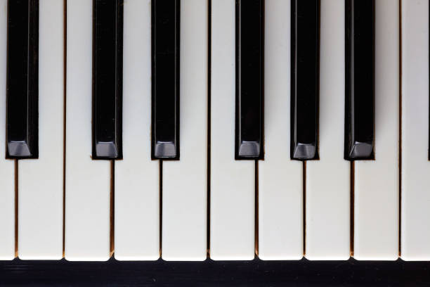 istock Old Piano keys viewed from above 2179547424
