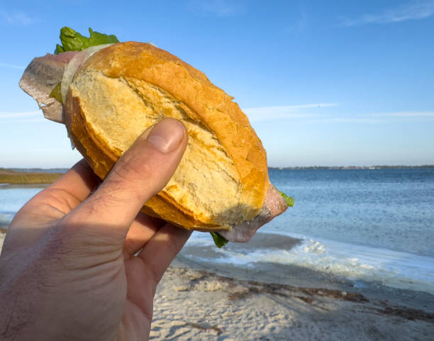 istock Delicious herring rolls on the Baltic Sea on Ruegen 2179555086