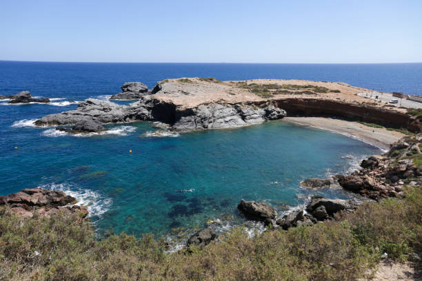 istock Views of Cala Fria beach from Cabo de Palos lighthouse 2179555986