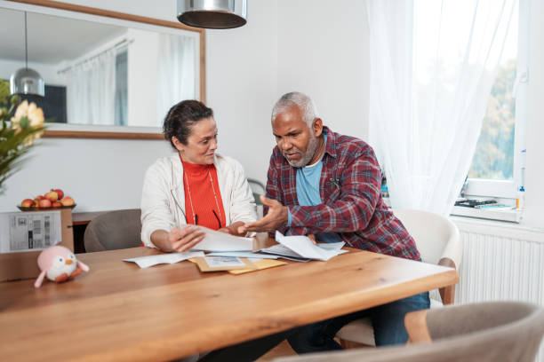 istock Mature Couple Managing Home Finances Together 2179567247