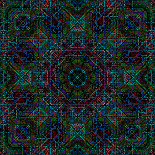 Symmetry and reflection, mandala.. Colorful pattern. Festive decoration. Abstract background.
