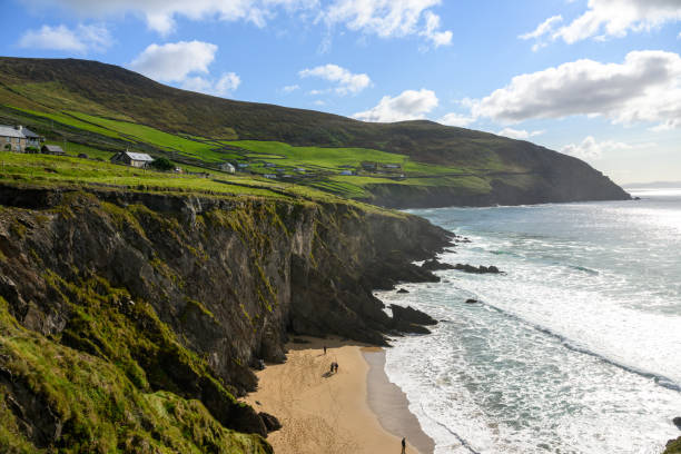 istock Rugged coastline under blue sky at Dunmore Head on Dingle Peninsula, Ireland 2179569854
