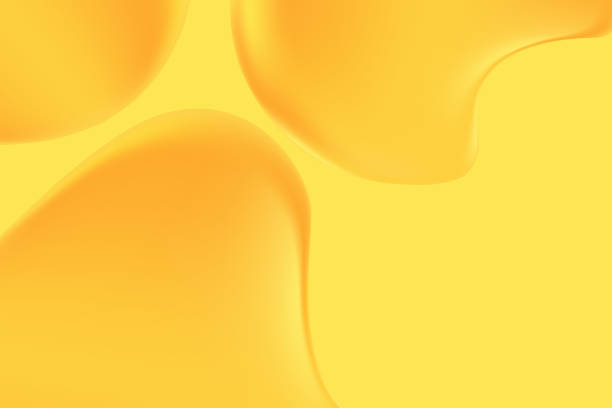 istock Abstract light yellow, gold holographic liquid blobs, flowing colorful gradient textured background with copy space. Fluid organic forms, smooth fluid honey, gel, collagen, serum. Beauty presentation 2179571345