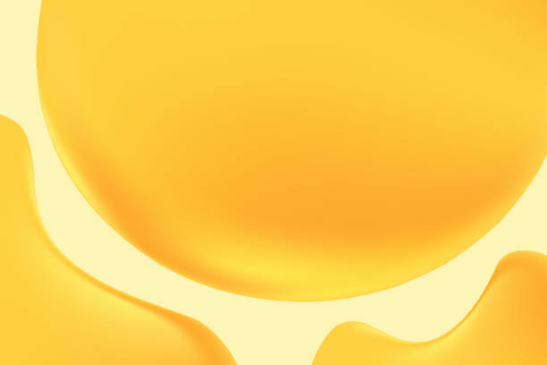 istock Abstract light yellow, gold holographic liquid blobs, flowing colorful gradient textured background with copy space. Fluid organic forms, smooth fluid honey, gel, collagen, serum. Beauty presentation 2179571583