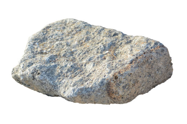 istock Granite is known for its hardness and durability, making it a popular choice for building materials and countertops. Isolated on white 2179573871