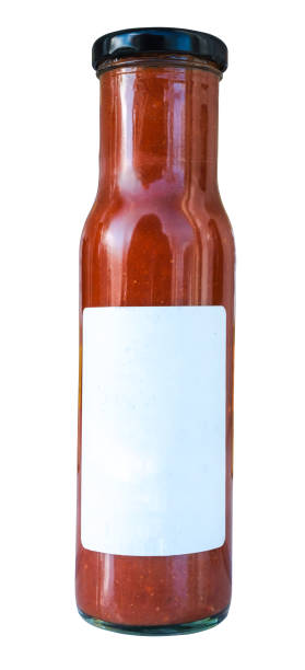 Isolated Bottle Of Habanero Chilli Sauce