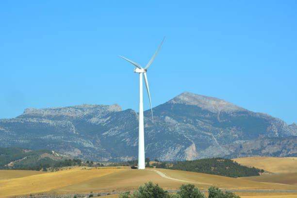 istock Wind turbine in Andalusia, Spain 2179585856