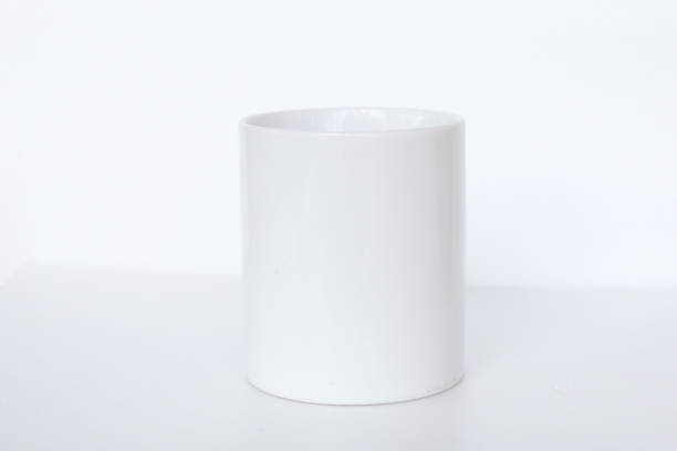 istock Elegant white ceramic mug isolated on a blank background, suitable for product marketing, mockups, and graphic design 2179593618