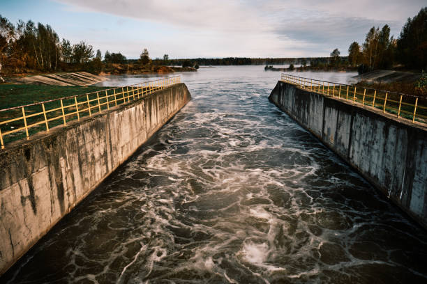 istock Spillway waters flowing into reservoir 2179598232