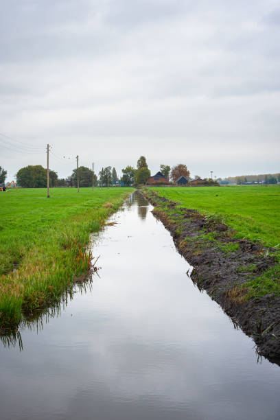 istock Ditch in Dutch polder grasslands 2179598682