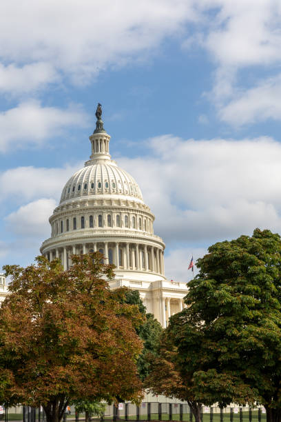 istock US Capitol building under cloudy skies 2179598997