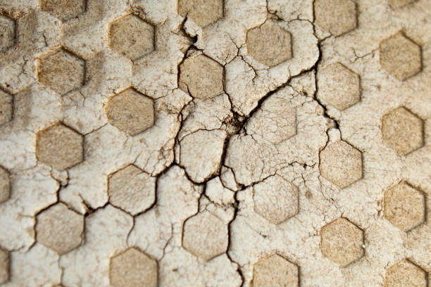 istock cracked or damaged pattern on the bottom of the sandal 2179605403