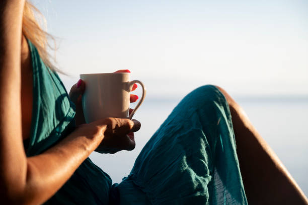 Morning calm with a cup of coffee