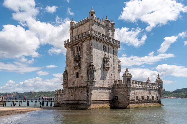 istock Famous Torre de Belem in Lisboa, iconic manueline gothic architecture 2179610926