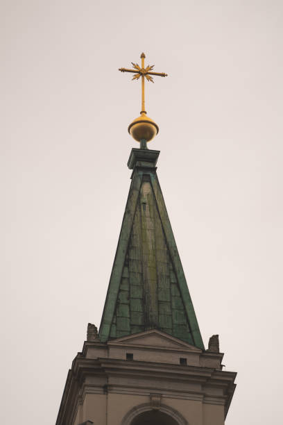 istock Church spire in Germany 2179611216