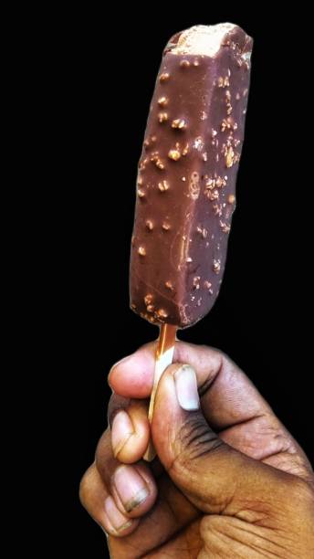 Black people holding chocolate Ice Cream