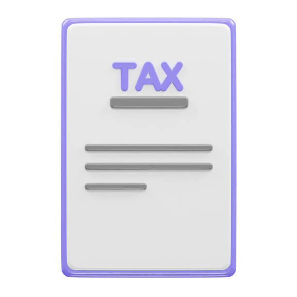 istock Tax bill payment  icon element on white background 2179617240