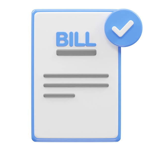 Tax bill payment  icon element on white background