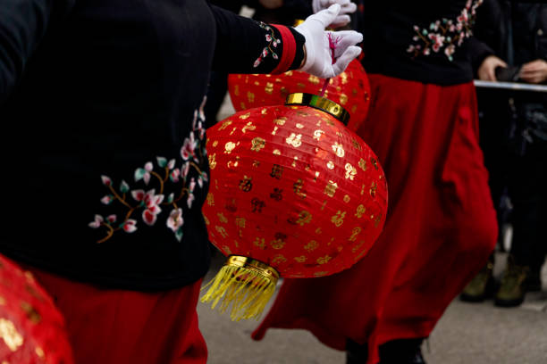 istock Chinese dancer with lantern on the Lunar Chinese New Year event 2179622790