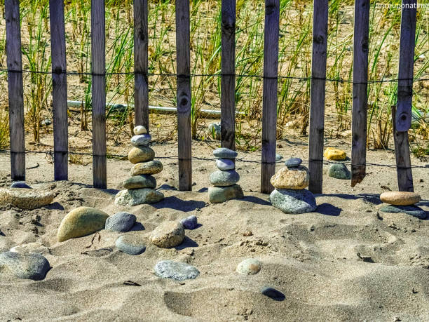 Stones in a stack (with space for type on the left)