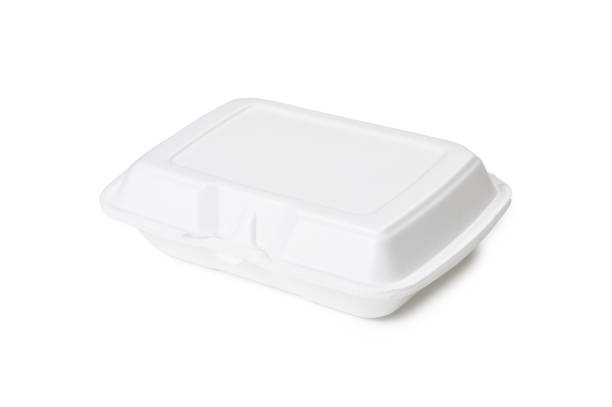 istock Disposable food container on white background. White lunch box. 2179637766