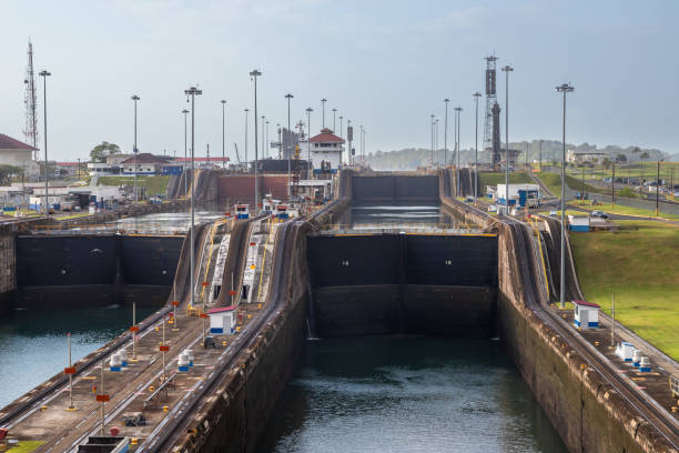 istock Entering Gatun Locks in the Panama Canal 2179639359
