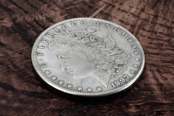 Old USA 1897 year US silver dollar coin