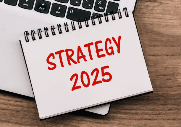 istock A notepad on a desk displays the words Strategy 2025, emphasizing future business planning for the upcoming new year. 2179654869