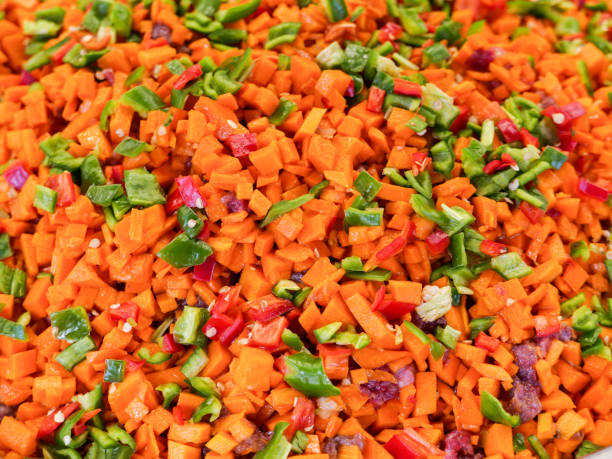 Xinjiang carrot bun filling