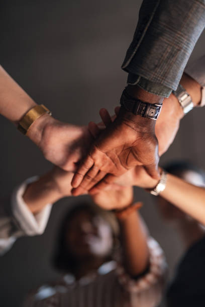istock Unified Teamwork Concept with Diverse Group of Hands Together 2179684414