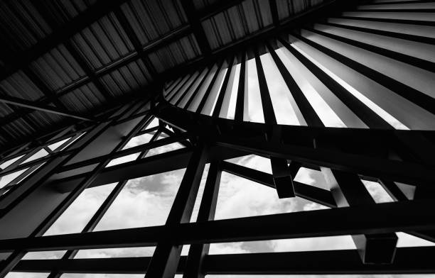 istock A structure featuring wooden slats on construction site contributing to its architectural style 2179688426