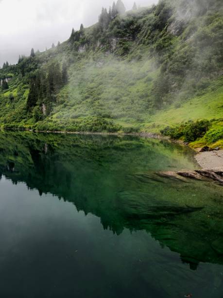 Mountain lake in the Alps in Bavaria