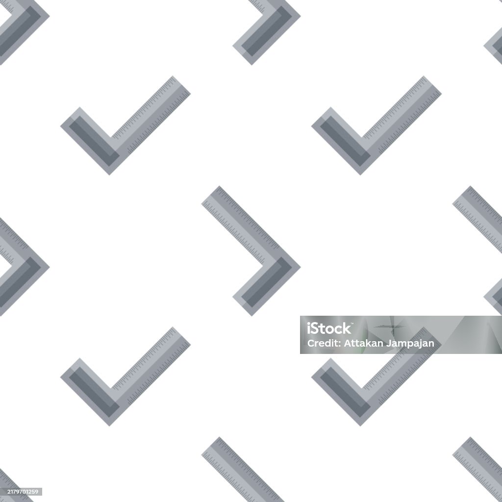 Cartoon Ruler Square Cartoon Square Ruler Seamless Pattern Stock Illustration - Download ...