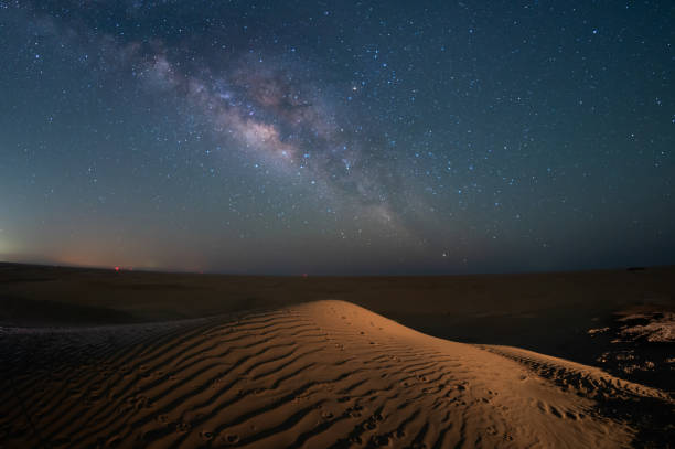 istock Night Stars milky way desert lonely 2179701428