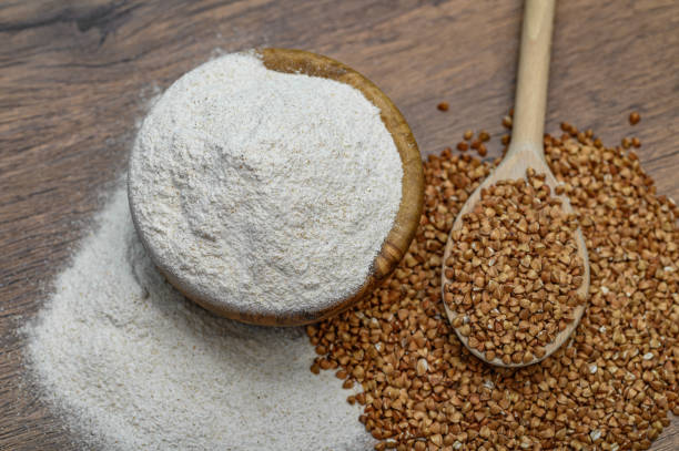 istock Buckwheat flour, gluten-free ground flour 2179703151
